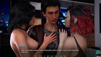 Two topless girls are getting ready for a menage á trois • bars ep 93