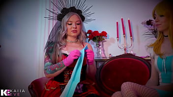 Painting your balls red off with the head sissification