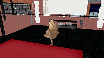 3d animation porn video of a beautiful big breasted girl fingering her pussy