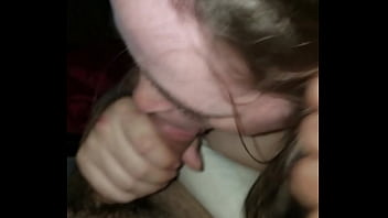 Slut loves cock down her throat