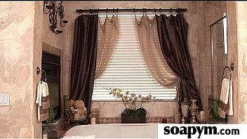 Masseuse shows her amazing body in a hot soapy massage 9