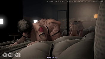 Young man eats the huge ass of a goth milf on halloween night 3d hentai ocici