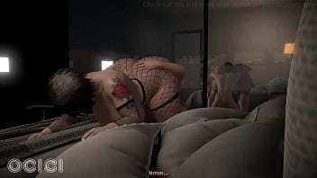 Young man eats the huge ass of a goth milf on halloween night 3d hentai ocici