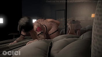 Young man eats the huge ass of a goth milf on halloween night 3d hentai ocici