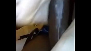 Black footjob showing soles