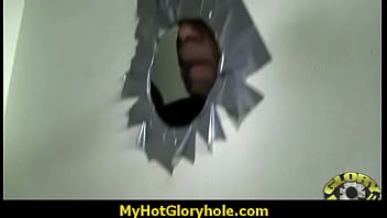 Horny lady enjoys gloryhole cocksucking interracial 27