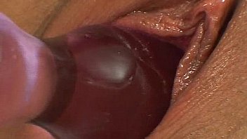 Fat lip cute asian bitch toys her wet cunt