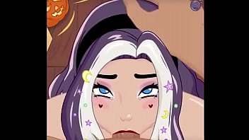 Chica anime chupa verga y se traga toda la leche