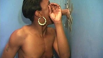 Horny Ebony Suck The Juice From Big White Gloryhole 8 thumbnail