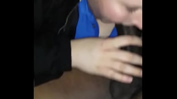 Chubby gal eating a black dick for dinner Chubby gal eating a black dick for dinner