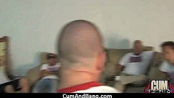Crazy group interracial blowjob wow 5
