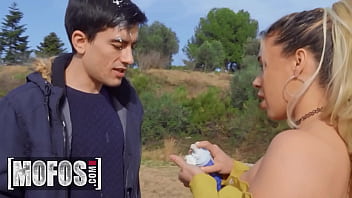 Mofos shaving cream street prank