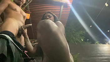 Slutty wife vomit on cuckold husband's cock