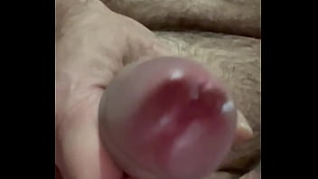 Masturbation playing with foreskin playing with balls shooting my load into the camera part 2