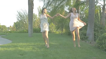 Claudia rossi and her roommate share a cock and double swallow his jizz