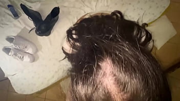 Messed up her shoes after she sucks me good