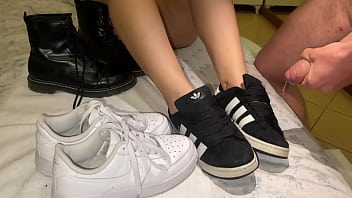 Messed up her shoes after she sucks me good