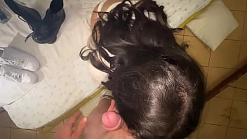 Messed up her shoes after she sucks me good