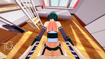 Anime hentai gaming hot fubuki hardcore sex multiple positions and blowjob