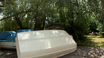 Angelika black and lucy belle cum hard in a group outdoor anal fuck session