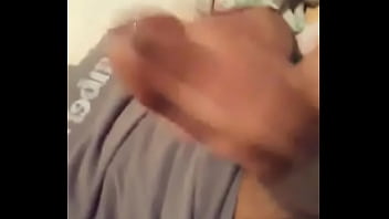 Stroking my big hard throbbing dick cumming