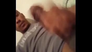 Stroking my big hard throbbing dick cumming