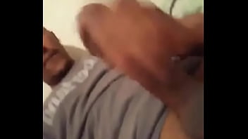 Stroking my big hard throbbing dick cumming