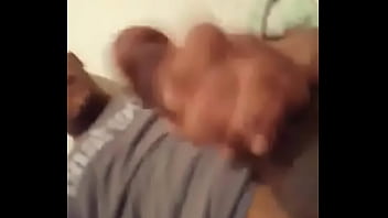 Stroking my big hard throbbing dick cumming