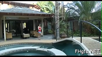 Pretty legal age teenager getting drilled