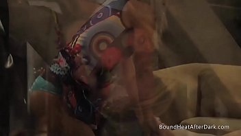 Mistress and gorgeous all natural lesbian slaves in action