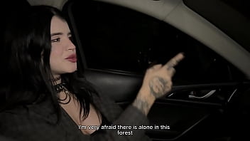 The alt girl decided to stretch her wet holes with a taxi driver's juicy cock