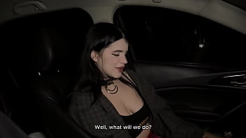 The alt girl decided to stretch her wet holes with a taxi driver's juicy cock