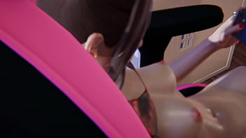 Teen watching tiqtok in her room