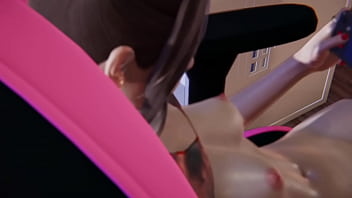 Teen watching tiqtok in her room