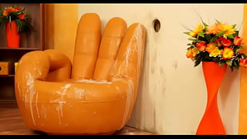 Muddy gloryhole masturbation