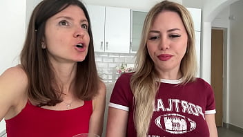 Girls talk about hot drinks