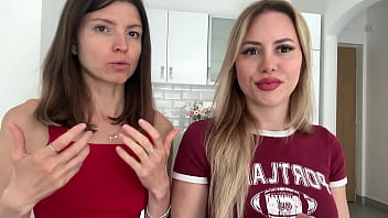 Girls talk about hot drinks