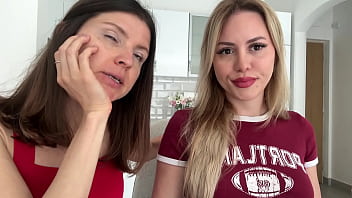 Girls talk about hot drinks