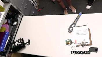 Pink haired suspect bends over for officers bbc