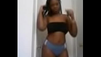 Black girl butt and flash tae