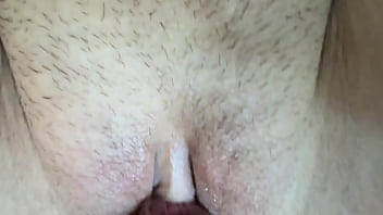 Close up cock rubbing pussy