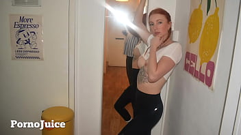 British redhead takes care of big american bull red firesquirt