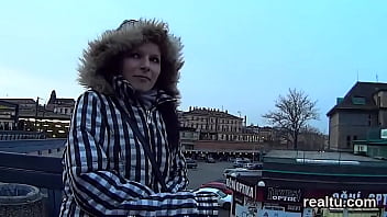 Charming czech chick was teased in the mall and fucked in pov