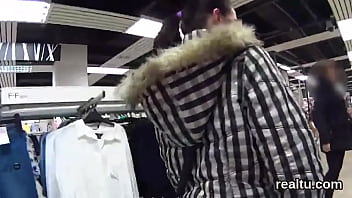 Charming czech chick was teased in the mall and fucked in pov