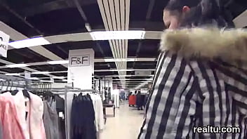 Charming czech chick was teased in the mall and fucked in pov