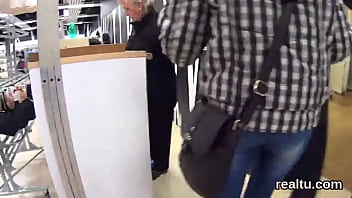 Charming czech chick was teased in the mall and fucked in pov