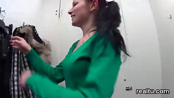 Charming czech chick was teased in the mall and fucked in pov