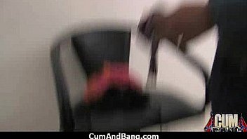 Cum slut introduced to bukkake 6