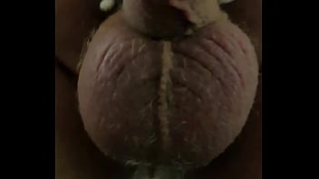 Flashing small cock bound balls