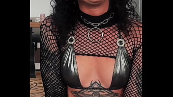 Tattooed petite anal slut rides rough pov cowgirl creampie latex